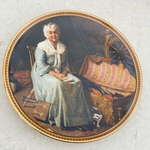 Norman Rockwell Collector Plate - Reminiscing in the Quiet - 1983